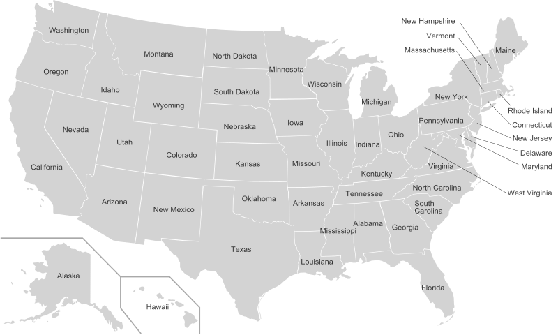 list of us states