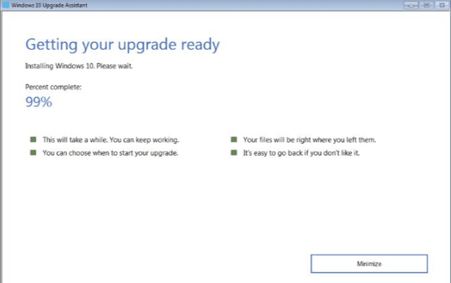 Windows 10 upgrade Tool