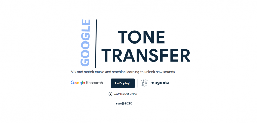 google tone transfer