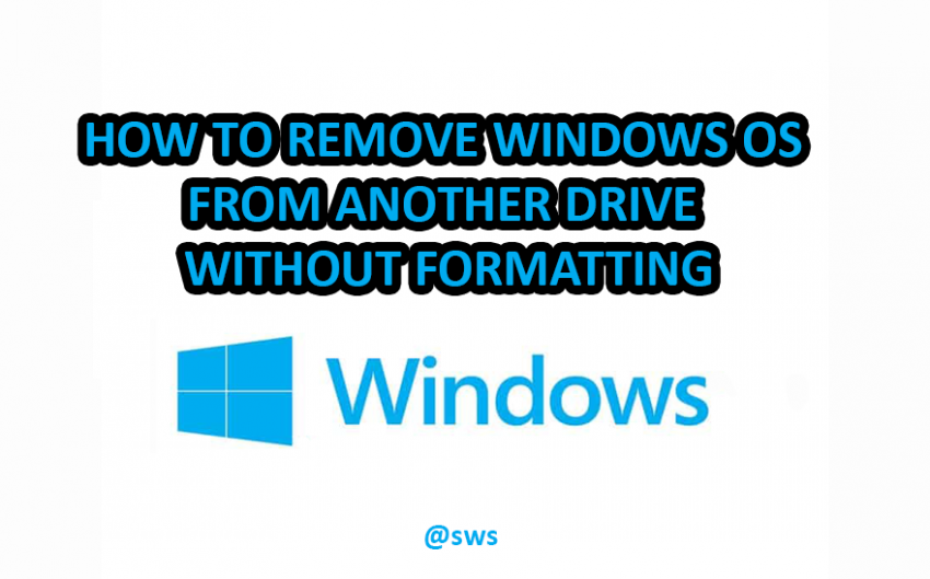 remove-windows os from another drive