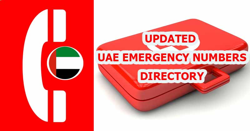 UAE emergency Numbers- All UAE Resident Should Remem