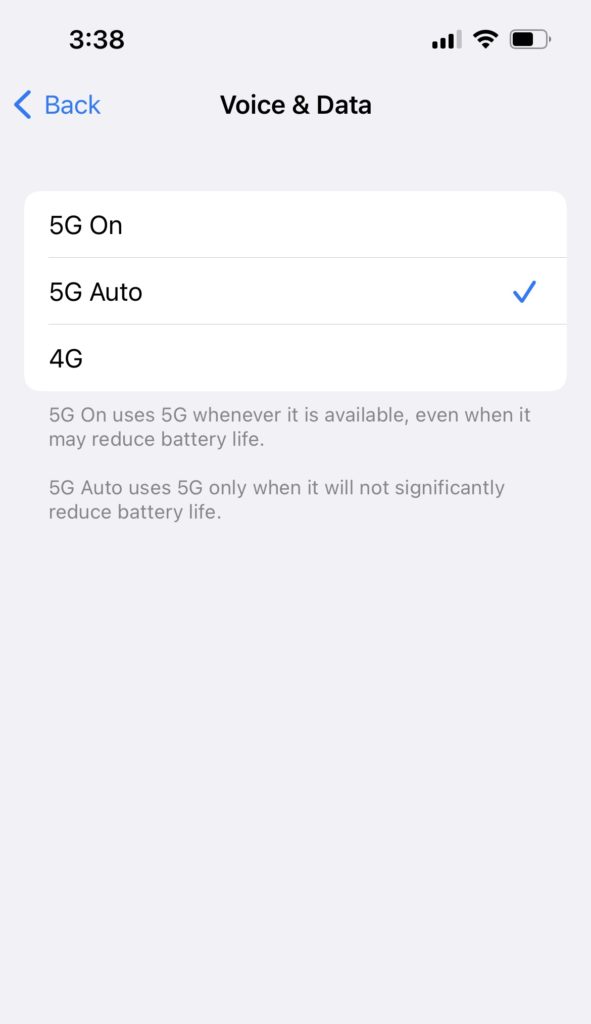 Use 5G on iPhone 13