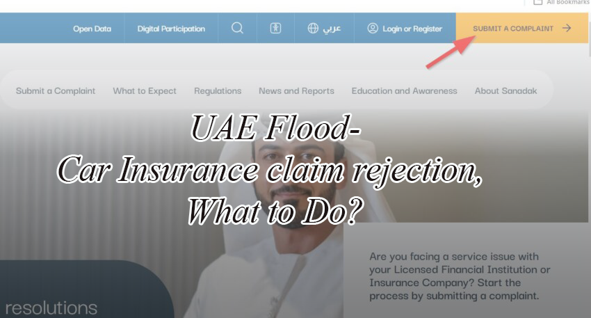 UAE Flood-Car Insurance claim rejection, What to Do?