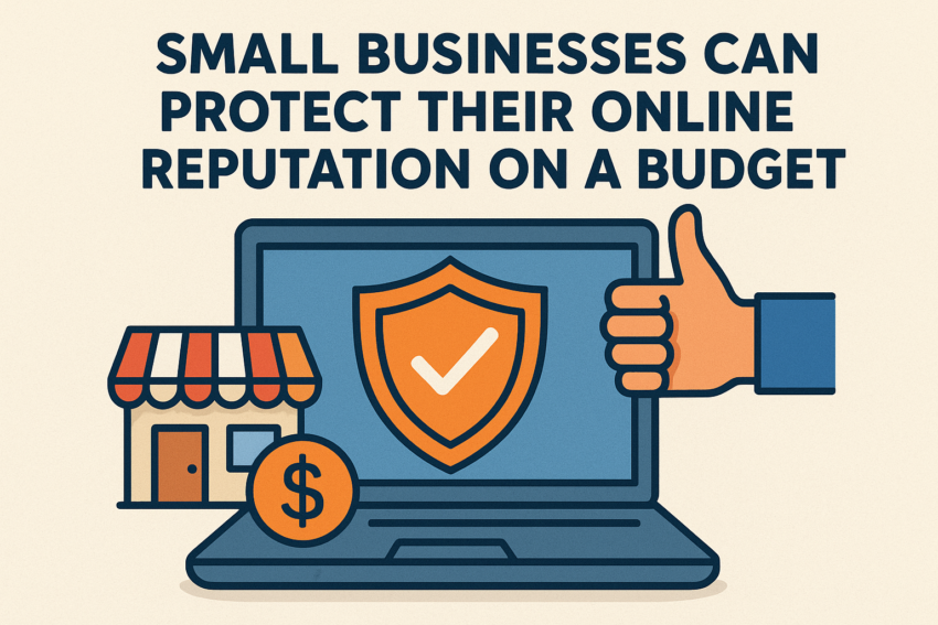 make an image from small businesses can protect their online reputation on a budget