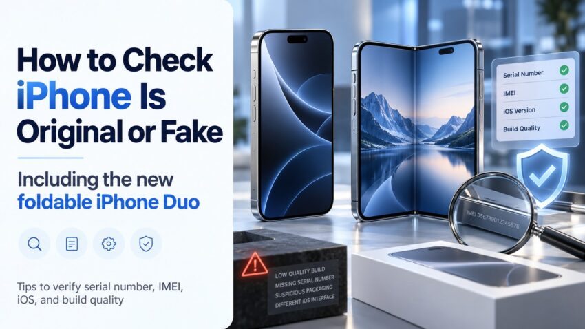 How to check if an iPhone is original or fake, including foldable iPhone Duo verification tips