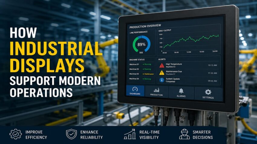 how Industrial Displays Support Modern Operations